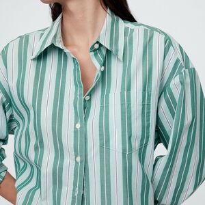 GAP Mint and White Striped Set